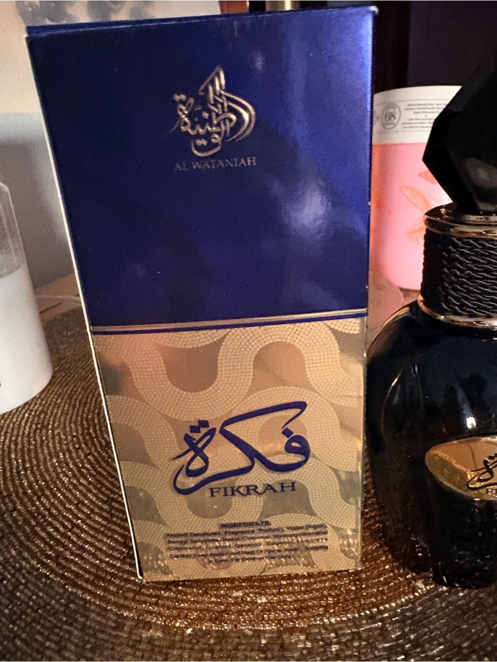 Fikrah Al Wataniah Women’s Eau de Parfum - Navy & Gold Bottle - Picture 2 of 4